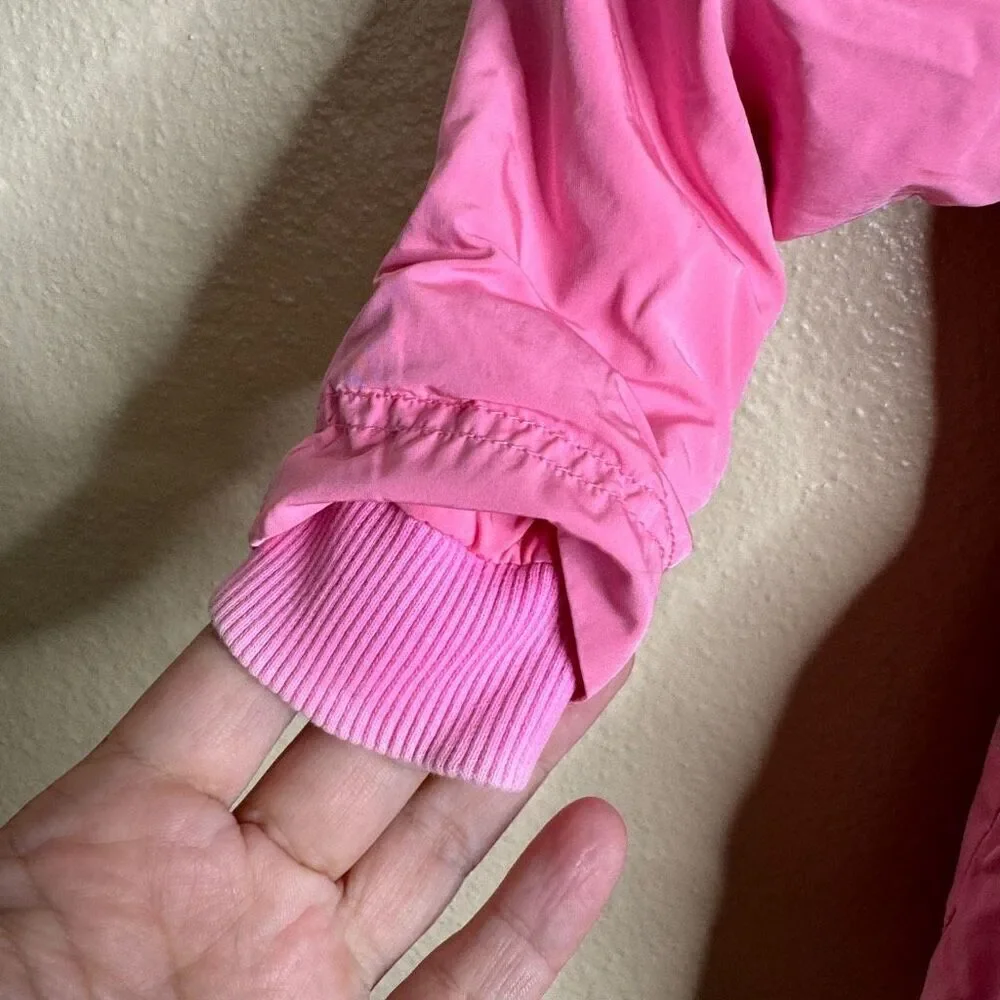 Diesel Jacket Baby Girl 12M Pink Hooded Full Zip Windbreaker
